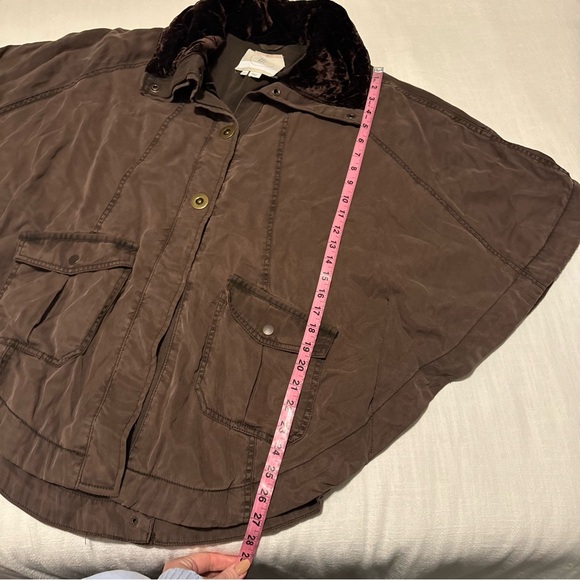 Anthropologie HEI HEI Velvet Trim Todra Cape Jacket SZ XS/S - Picture 8 of 14